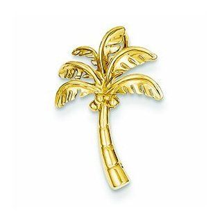 14K Gold Palm Tree Slide: Jewelry