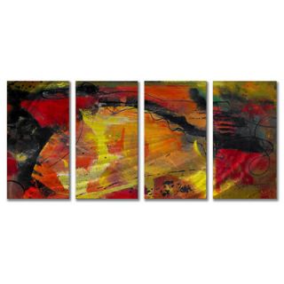 All My Walls Ignited by Ruth Palmer, Abstract Wall Art   23.5 x 48
