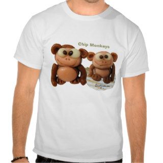 Chip Monkeys Kids Funny T Shirt