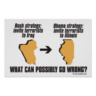 Obama Strategy   Iraq  > Illinois Poster