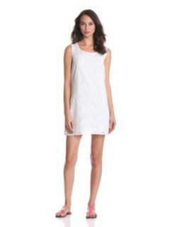 C&C California Women's Tank Dress, White, Medium at  Womens Clothing store: