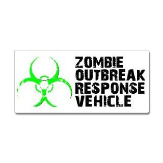 Zombie Outbreak Response Vehicle Green   Window Bumper Sticker Automotive