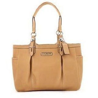Coach Women's Gallery Camel Leather Tote: Camel Tote: Clothing