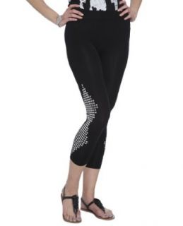 Wet Seal Women's Aztec Stud Seamless Legging L/XL Black/silver at  Womens Clothing store
