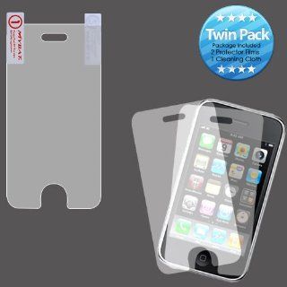 MYBAT IPHONE3GLCDSCPRTW LCD Screen Protector for Apple iPhone 3G/3GS   Retail Packaging   Twin Pack: Cell Phones & Accessories