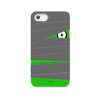iLuv ICA7T327GRY Mummy and Ninja Silicone Character Case for Apple iPhone 5 and iPhone 5S   1 Pack   Retail Packaging   Gray: Cell Phones & Accessories