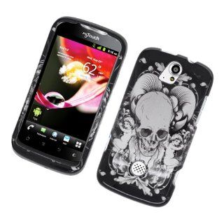 Eagle Cell PIHWMYTOUCHQ2G2D101 Stylish Hard Snap On Protective Case for Huawei myTouch Q U8730   Retail Packaging   Skull with Angel: Cell Phones & Accessories