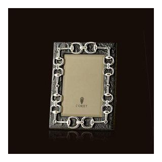 Shop L'Objet Equestrian Links Platinum 4 in x 6 in Frame at the  Home Dcor Store. Find the latest styles with the lowest prices from L'Objet