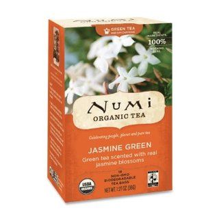 Wholesale CASE of 20   NUMI Monkey King Green Tea  Green Tea, Organic, 18 Bags/BX, Jasmine Green : Grocery Tea Sampler : Grocery & Gourmet Food