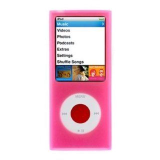 Premium Bundle for iPod Nano 4th Generation: Silicone Skin Case Cover Protection + USB Car Auto DC Charger + USB Travel Home AC Charger + USB Retractable Cable + Full body Screen Protector, Pink: Health & Personal Care