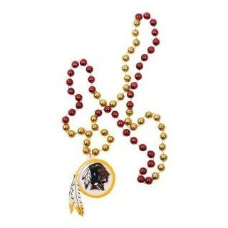 Washington Redskins NFL Bead Necklace with Team Medallion  Sports Fan Necklaces  Sports & Outdoors