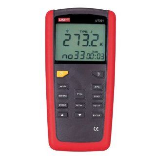 Digital Thermocouple Thermometer UT321, One input, K, J, T and E Type, Data Logger and USB: Home Improvement