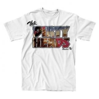 Dirty Heads   Aloha Mens Slim T Shirt in White, Size X large, Color White Clothing