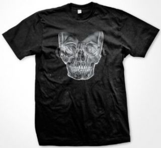 Realistic Skull T shirt, Men's Old School Tattoo Shirts Clothing