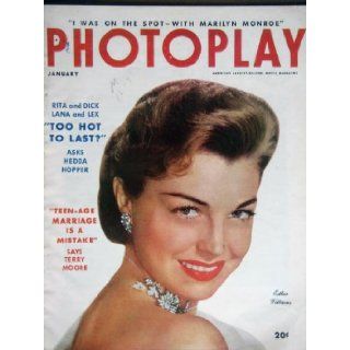 PHOTOPLAY Magazine, January 1954 with Esther Williams on the cover. Scarce. Inside we have nice article on Marilyn Monroe with photos from RIVER OF NO RETURN, articles/color photos of Rita Hayworth, Audrey Hepburn, Doris Day, Alan Ladd, Whelley Winters, : 
