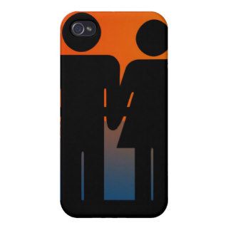 Cute Silhouette Couple iPhone 4 Cases