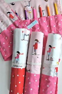 children's pencil roll by blueberry park