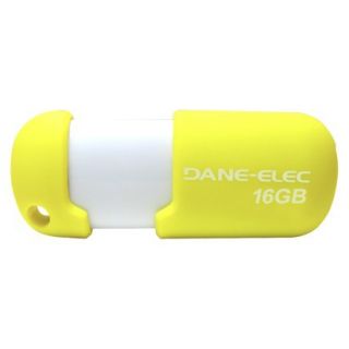 Dane Elec 16G USB Flash Drive w/Cloud   Yellow/