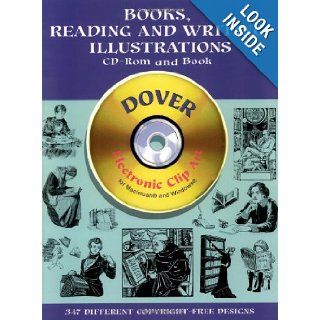 Books, Reading and Writing Illustrations CD ROM and Book (Dover Electronic Clip Art) Carol Belanger Grafton 9780486999524 Books
