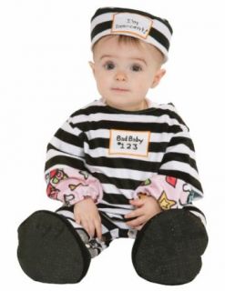 Forum Infant Baby Prisoner Jail Inmate Halloween Costume 2 4T: Clothing