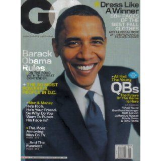 GQ Magazine Barack Obama September 2007 Issue (Viggo Mortensen, Rachel Evan Wood, Chris Brown, Jason Bateman): GQ (Gentleman's Quarterly) Magazine: Books
