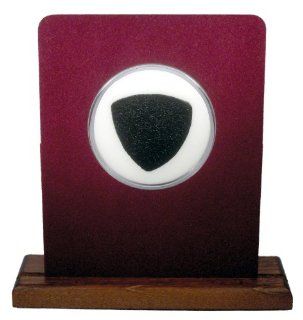 Wood Display Stand For 346 Style Guitar Pick (Burgundy/White) 100% Made In USA 