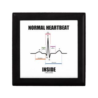 Normal Heartbeat Inside ECG EKG Electrocardiogram Jewelry Boxes