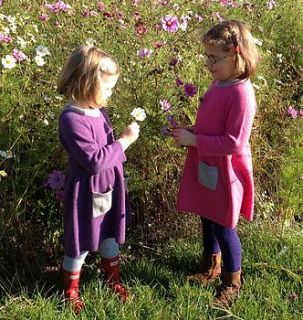 pure cashmere long sleeved dress sale by olivier baby & kids