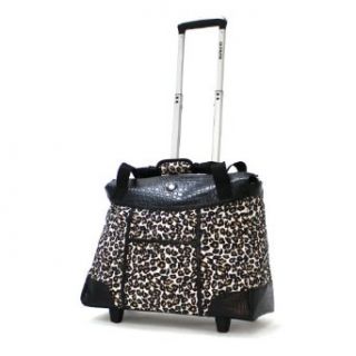 Olympia Deluxe Fashion Rolling Tote, Cheetah, One Size: Clothing