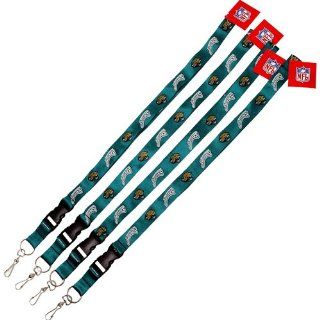 Pro Specialties Jacksonville Jaguars Team Logo Lanyards (4 Pack)   Jacksonville Jaguars One Size  Sports Related Key Chains  Sports & Outdoors