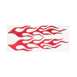 Car Auto Decorative Flame Fire Style Decal Sticker Red Pair: Automotive