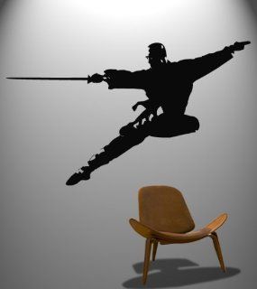 Vinyl Wall Decal Sticker Chinese Kung Fu Sword in Flight Martial Arts #371   Other Products  