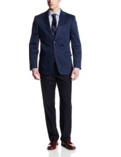 Tommy Hilfiger Men's Gibbs Navy Two Button Side Vent Sport Coat at  Mens Clothing store: