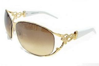 ROBERTO CAVALLI Temi 376S 376 S Gold/White D26 Frame Sunglasses: Shoes