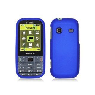 Blue Hard Cover Case for Samsung Gravity TXT SGH T379 Cell Phones & Accessories