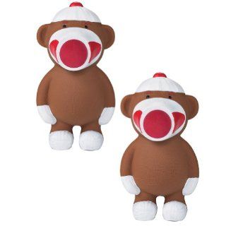 (Set/2) Sock Monkey Popper Adorable Toy Foam Ball Launcher Shoots Up To 20 Feet : Baby Toy Balls : Baby