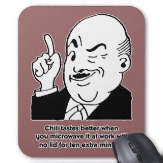 Cooking Chili   Funny Recipe Humor Quote Mousepads