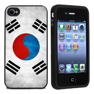 IP4 Grunge South Korea Flag iPhone 4 or 4s Case / Cover Verizon or At&T: Cell Phones & Accessories