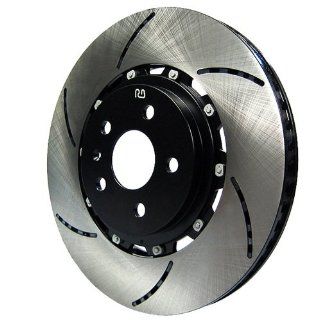 RacingBrake 2176 381 Open Slotted Finish Rear Two Piece Brake Rotor for Corvette C6 Z06   Pair: Automotive