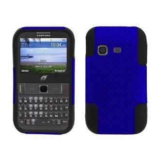 Blue/BlackShell Case Mesh Phone Cover for Samsung S390G Cell Phones & Accessories