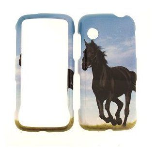LG Prime GS390 AT&T Horse   Snap On Cover, Hard Plastic Case, Face cover, Protector   Retail Packaged: Cell Phones & Accessories