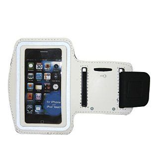 (TRAIT)White Gym Running Sport Workout Armband Case for iPhone 4/4S and 3G/3GS: Cell Phones & Accessories