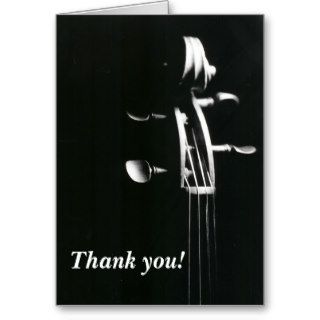 Violin Scroll Thank You Card
