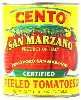 Cento San Marzano D.O.P. Whole Tomatoes case pack 12  Tomatoes Produce  Grocery & Gourmet Food