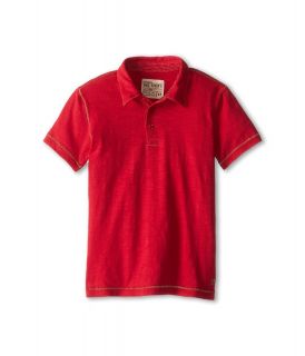 Joes Jeans Kids S/S Polo Shirt Boys Short Sleeve Button Up (Red)