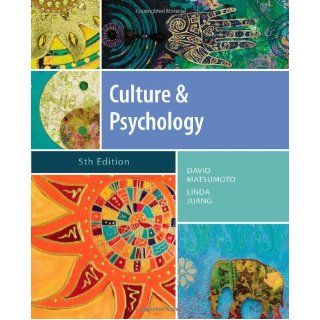 Culture and Psychology (Psy 399 Introduction to Multicultural Psychology) 9781111344931 Social Science Books @