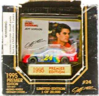 1995   Racing Champions   NASCAR   Premier Edition   #24 Jeff Gordon   DuPont Chevy Monte Carlo   1:64 Scale Die Cast   Trading Card   Display Stand   1 of 20,000 Produced   Numbered   Out of Production   Limited Edition   Collectible: Toys & Games