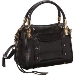 Rebecca Minkoff Mini Cupid Satchel Bag, Black, One Size Top Handle Handbags Shoes