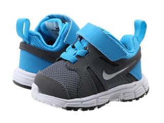 Nike Kids Dart 10 (Infant/Toddler) Dark Grey/Vivid Blue/Black/Metallic Silver