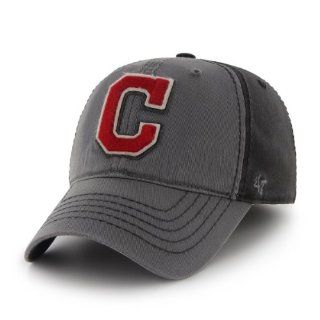 MLB Cleveland Indians Men's Saluki Stretch Cap, One Size, Dark Charcoal : Sports Fan Baseball Caps : Sports & Outdoors